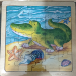 Marlin Kids 20 Piece Wooden Tray Puzzle (Crocodile)